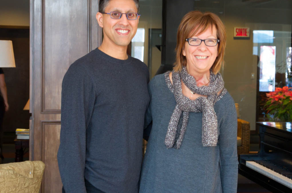 Dr. Khan with Dr. Marlène Boudreault after the conference.