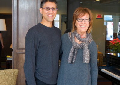 Dr. Khan with Dr. Marlène Boudreault after the conference.