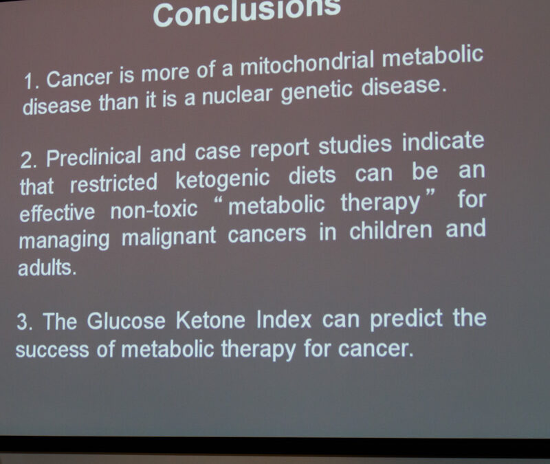 Dr. Seyfried’s summary about cancer as a metabolic disease.