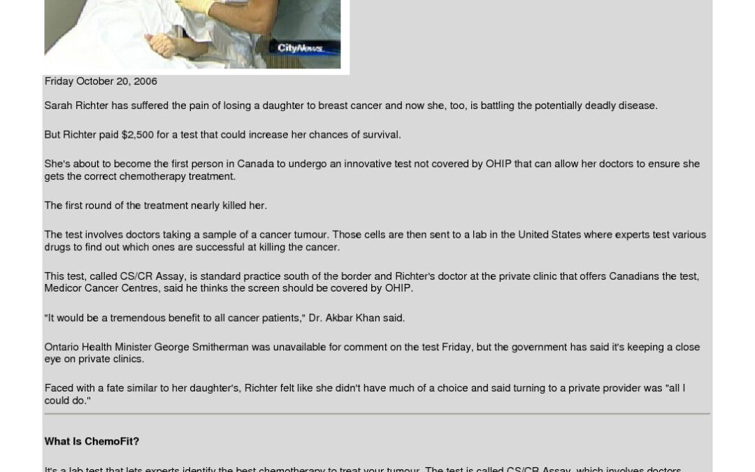 CityTV Medicor ChemoFit Oct 20 2007