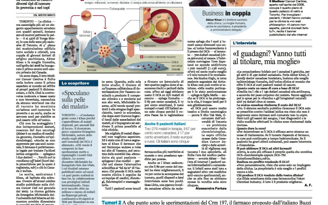 Corriere Della Sera DCA Oct 5 2008