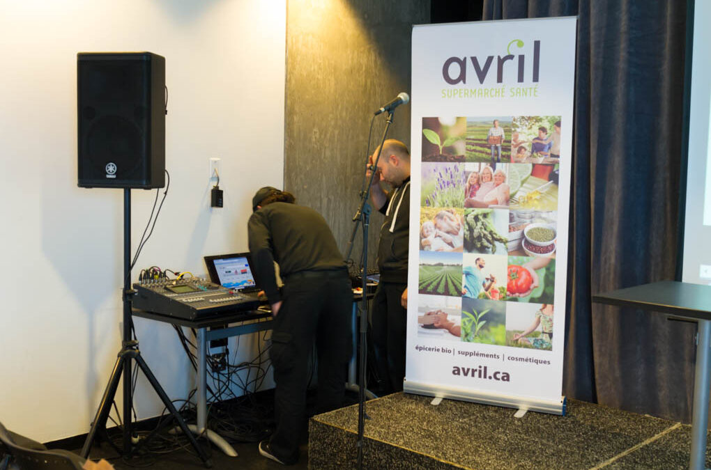AV preparation before the conference.