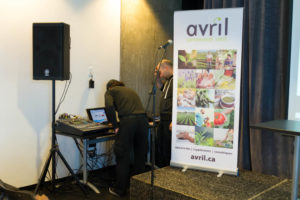 AV preparation before the conference.