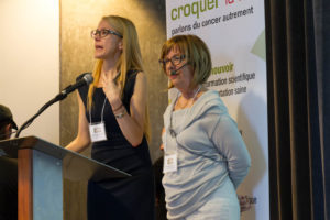 Dr. Marlène Boudreault speaking about anti-inflammatory diet with Dr. Cynthia Gariépy.