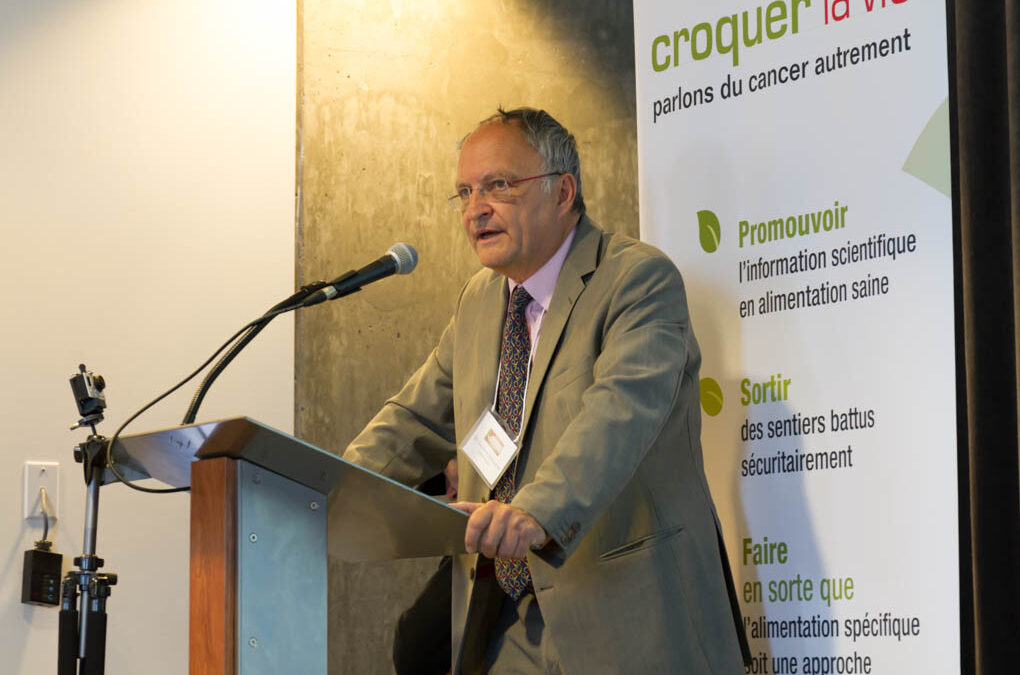 Dr. Laurent Schwartz (from Paris, France) speaking about non-toxic cancer therapies.