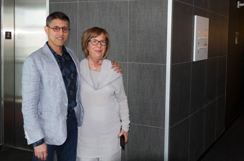 Dr. Marlène Boudreault with Dr. Khan.