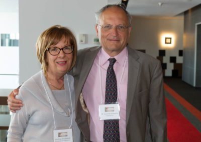 Dr. Marlène Boudreault with Dr. Laurent Schwartz.
