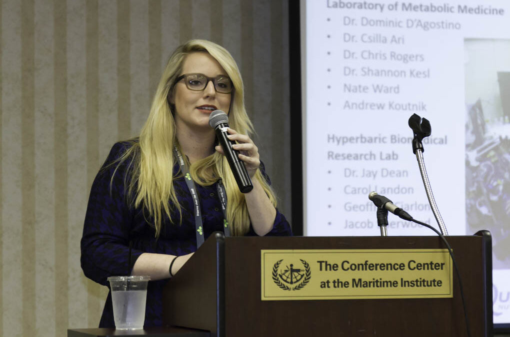 Dr. Angela Poff, PhD whose research is focused on metabolic therapy of glioblastoma with ketogenic diet and hyperbaric oxygen.