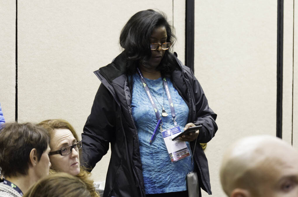 Dr. Christine Salter, integrative physician, attending the conference.