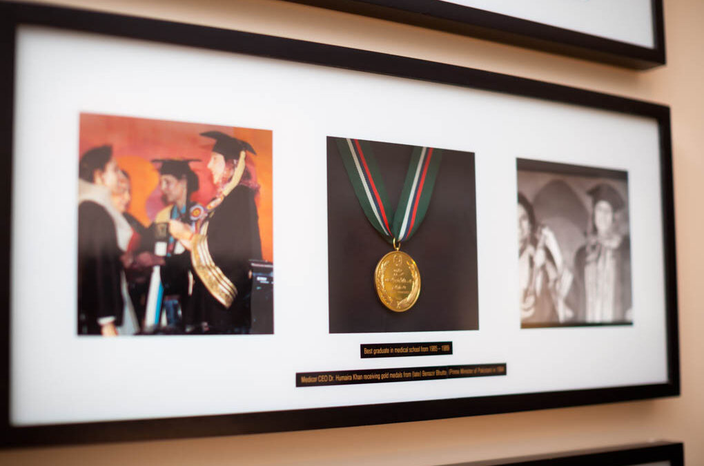 Gold medal awarded to Dr. Humaira Khan for being the best graduate in her medical class