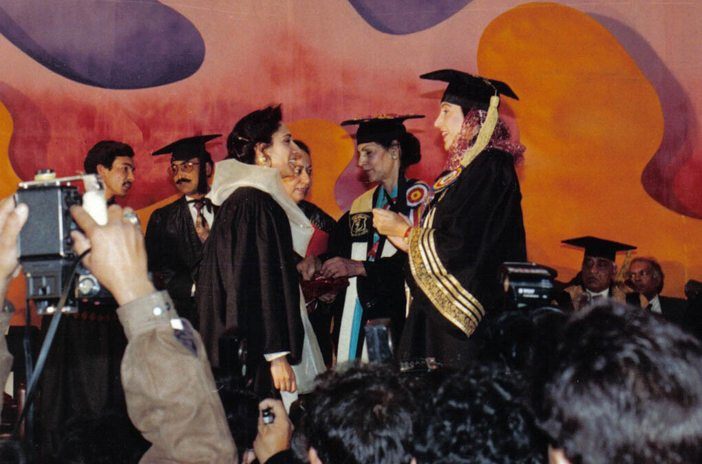 Medicor president Dr. Humaira Khan (left), graduation ceremony