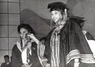 Medicor president Dr. Humaira Khan (left), graduation ceremony