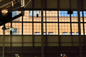 Inside "The Depot", an old train station converted into a hotel
