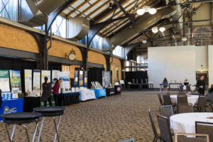 Inside "The Depot", an old train station converted into a hotel
