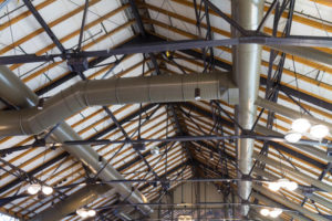 Inside "The Depot", an old train station converted into a hotel