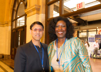 Dr. Khan with Dr. Christine Salter, integrative medicine specialist