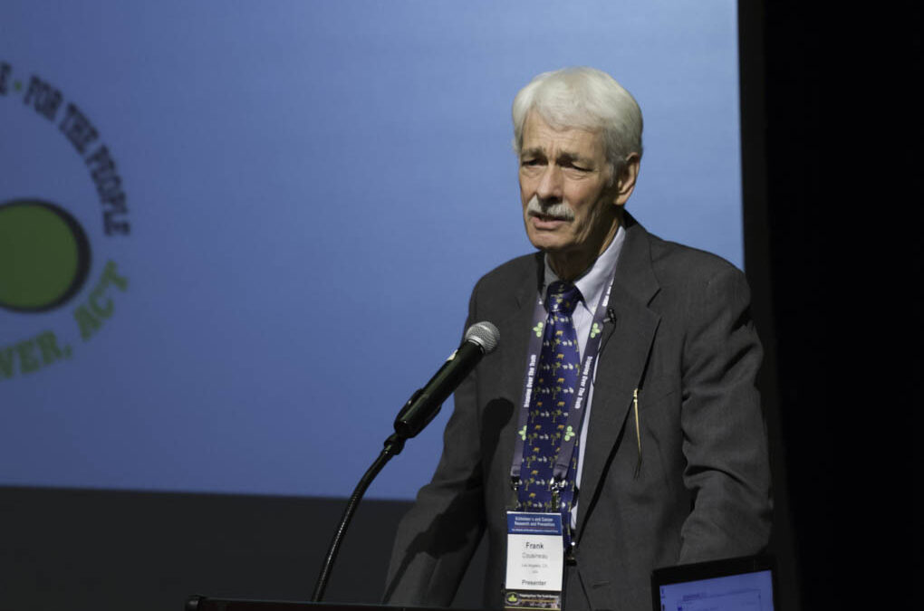 Frank Cousineau, arbitration lawyer and author of “Cancer Breakthrough USA!”, presenting about intergative cancer therapy.