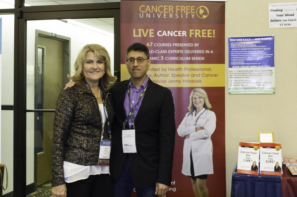 Dr. Khan with Jenny Hrbacek, RN, author of “Cancer Free! Are You Sure?”.