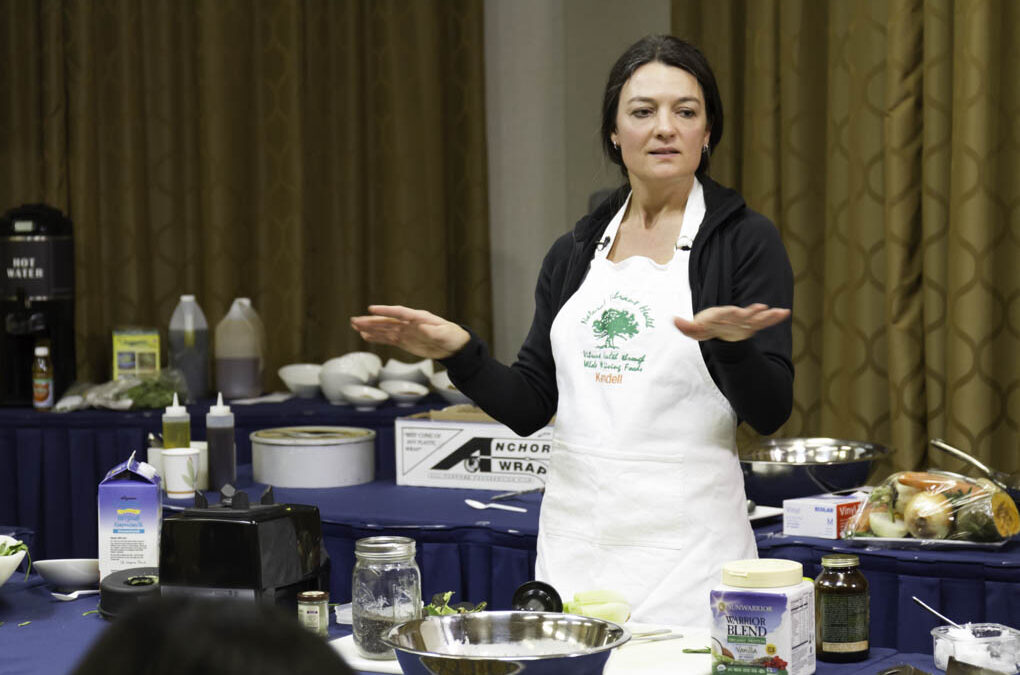 Kendell demonstrates how to prepare delicious and healthy food for cancer prevention and therapy.