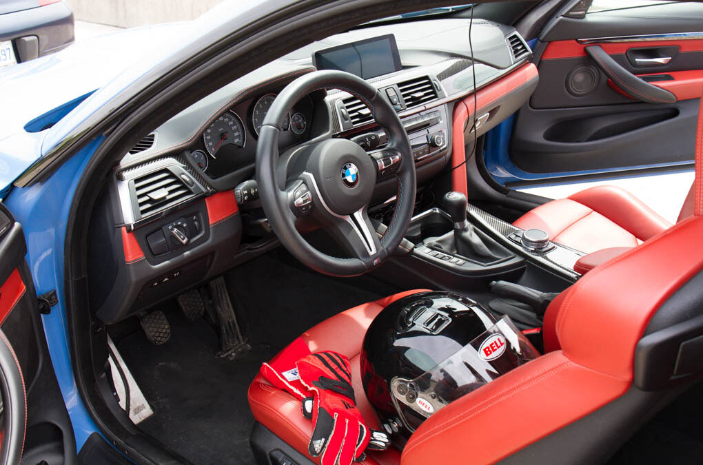 Dr. Khan preparing to drive the M4 on the GP track
