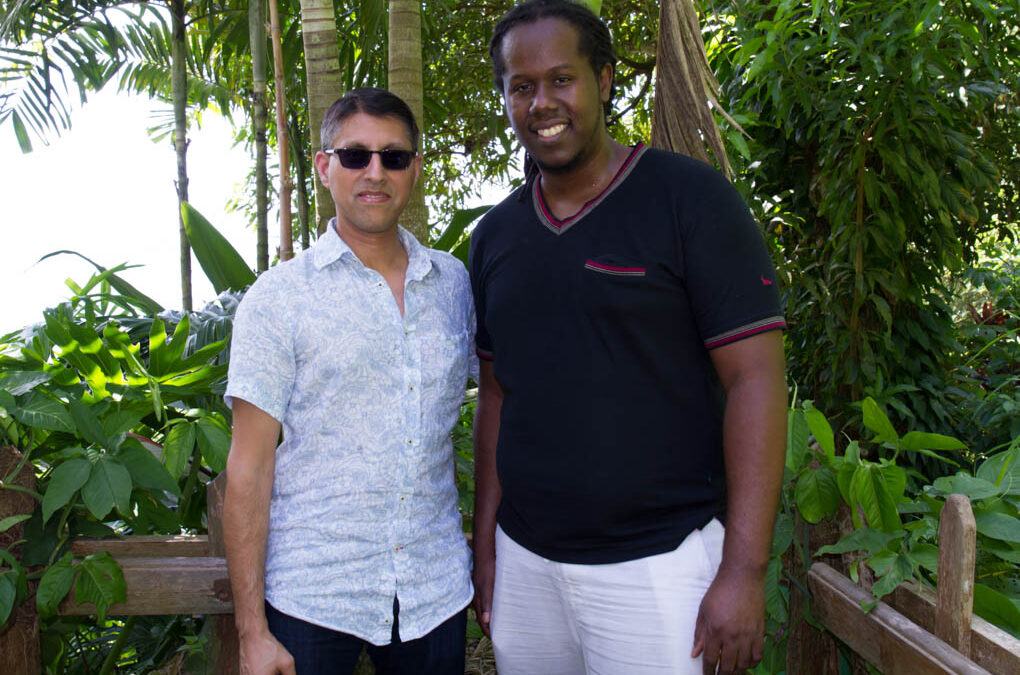 “Dr. Livet” (Uchenna Hackett) and Dr. Khan at the beach