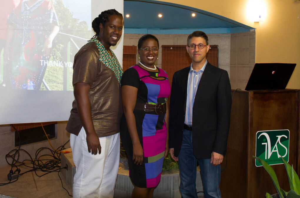 Mr. Hackett, Dr. Mitchell and Dr. Khan at the conclusion of the conference
