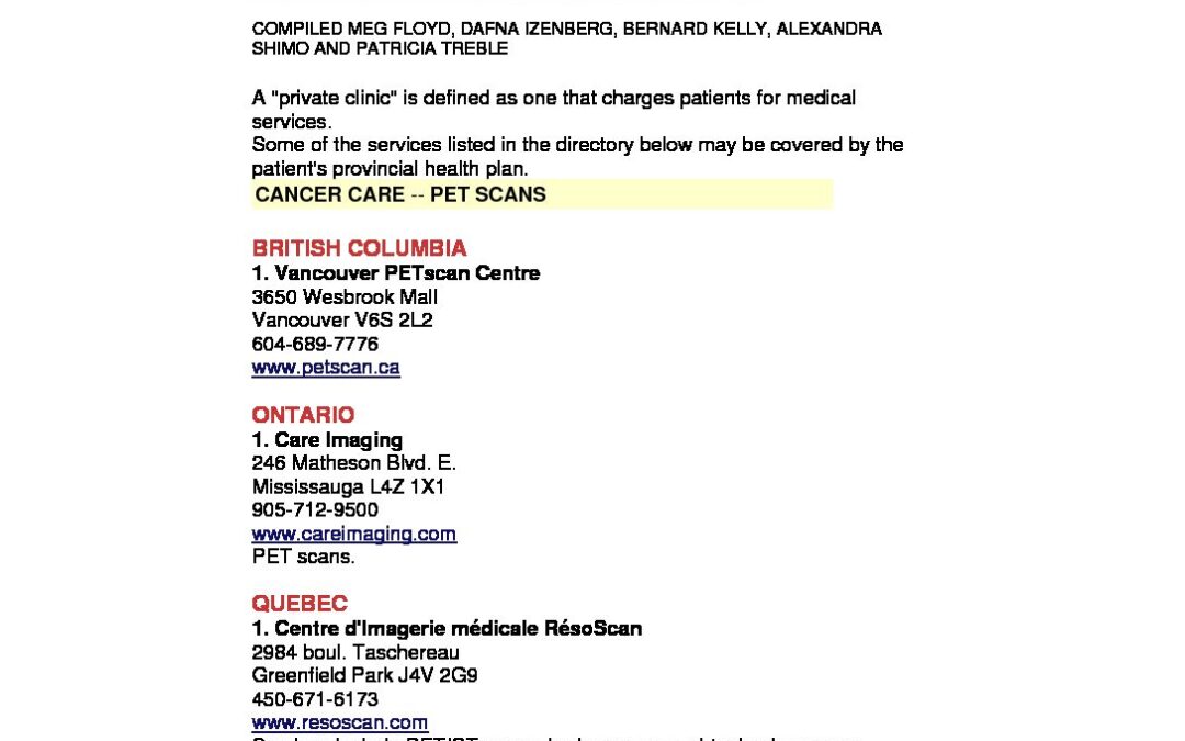 MacLeans Private Clinics Apr 2006