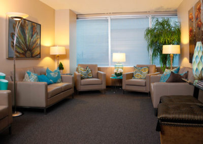 Medicor lounge can accommodate waiting families, or 4 patients having infusion therapy