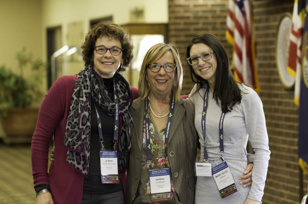Dr. Ménard, Dr. Boudreault and Dr. Noreau enjoy a break between lectures.
