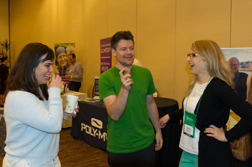 Dr. Matt Pyatt shares a humorous story with Dr. Holly Fennell and Dr. Amy Velichka