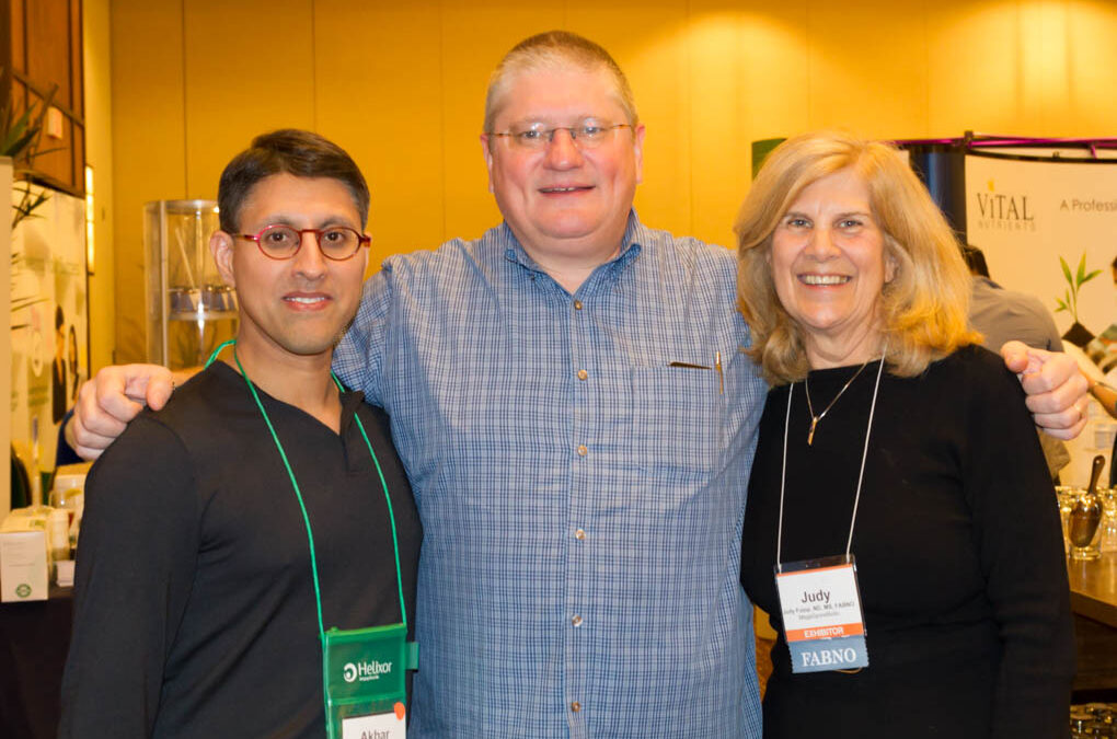 Dr. Khan with Dr. Paul Anderson and Dr. Judy Fulop