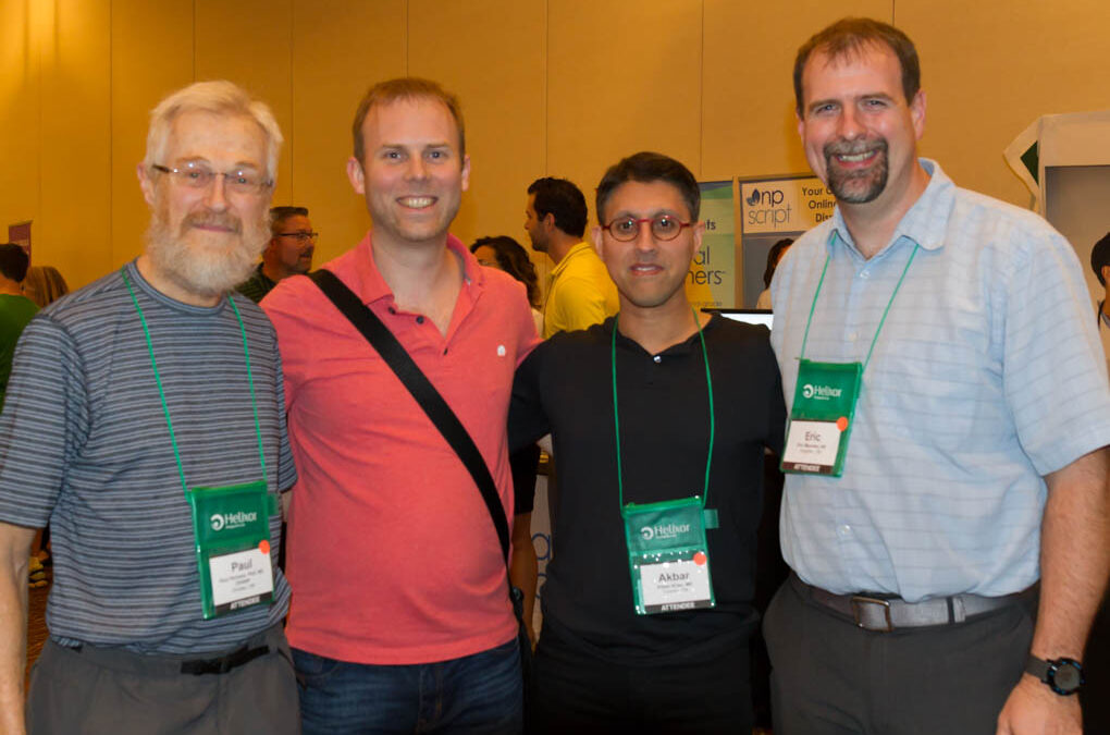 Dr. Paul Sauders, Dr. Michael Reid, and Dr. Eric Marsden with Dr. Khan
