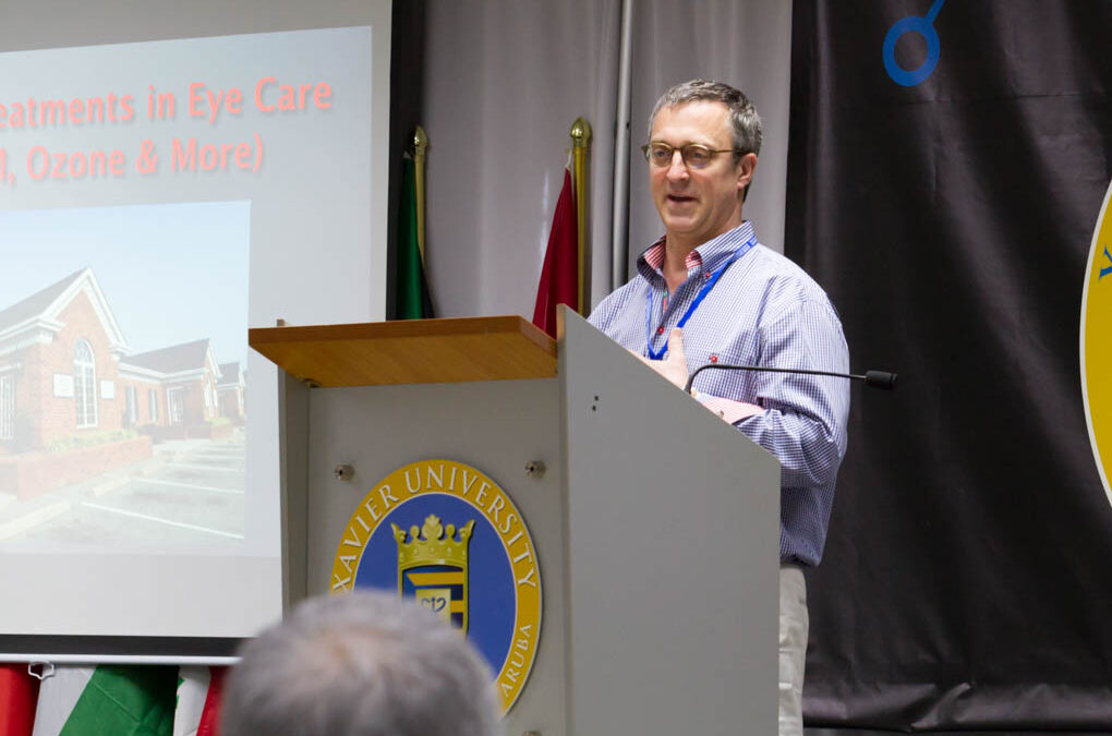 Dr. Peter Wilcox, optometrist, discussing ozone for stabilizing and repairing macular degeneration