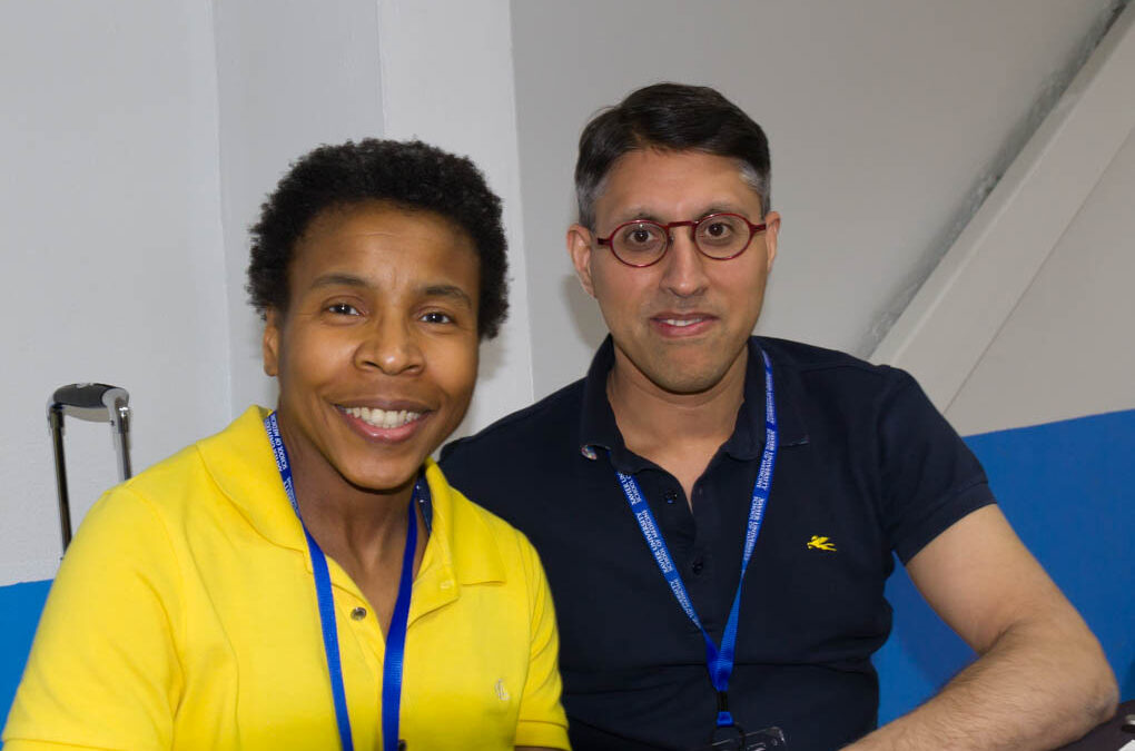 Dr. Khan with Dr. Camille Dillard, osteopathic doctor and ozone practitioner