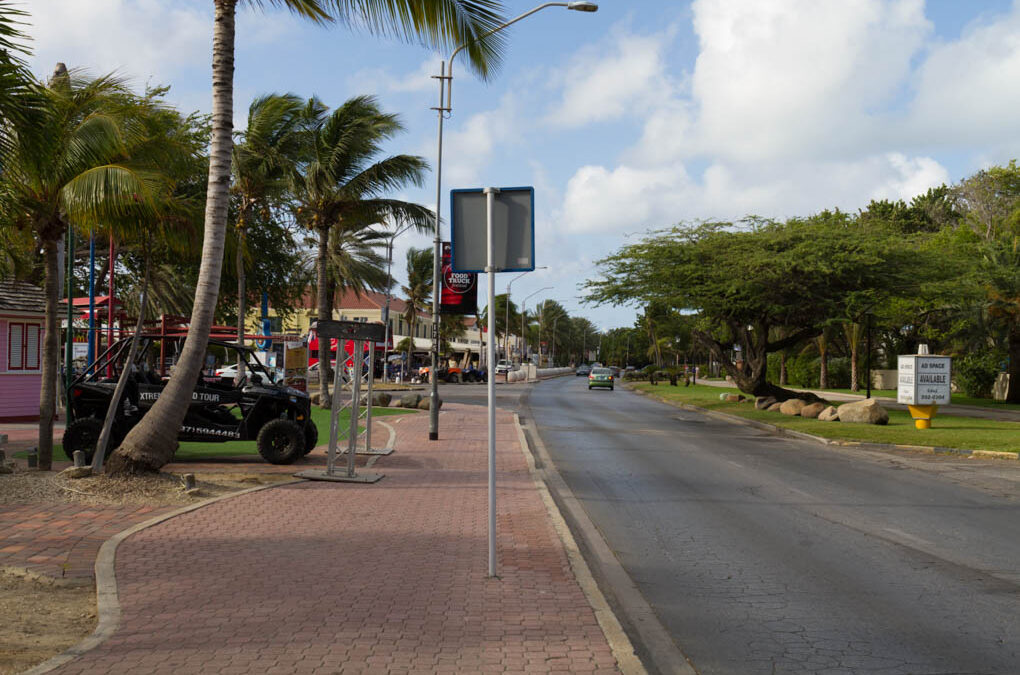 Taking a walk near the beach