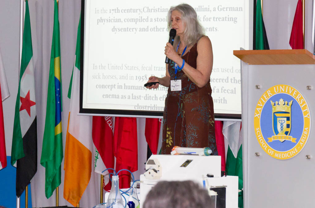 Dr. Margot Roman, Holistic DVM, discussing ozone use in animals as preconditioning for fecal transplants