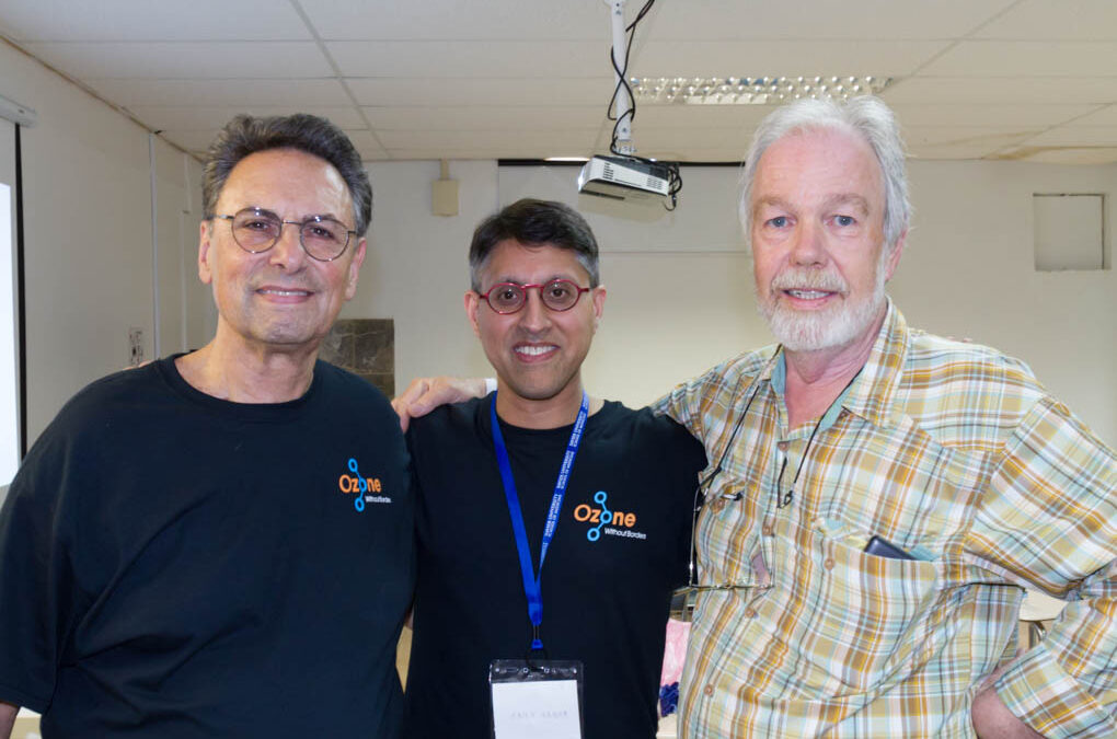 Dr. Khan with Dr. Robins and Wolfgang Zotzmann