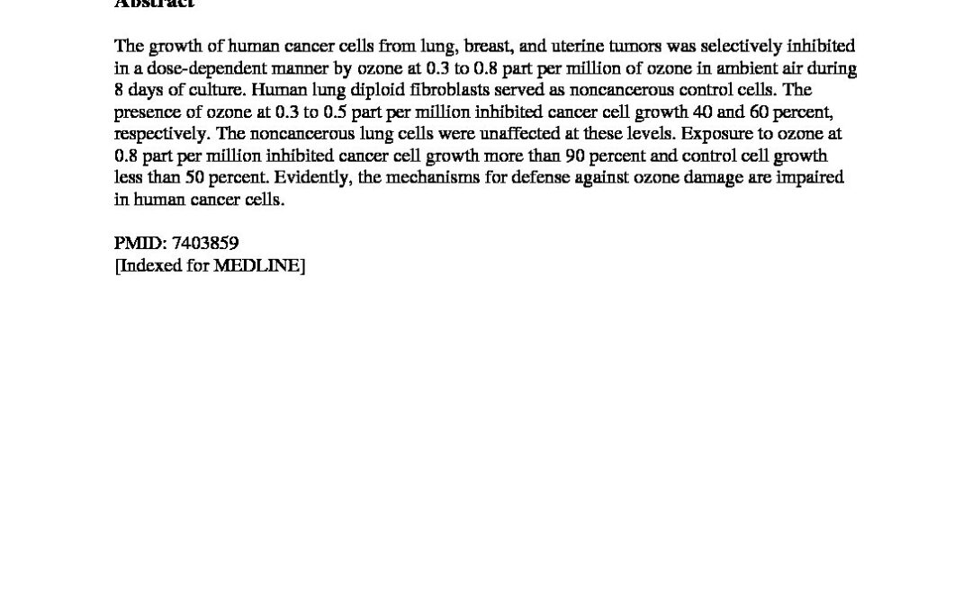 ozone-inhibits-cancer-cell-growth